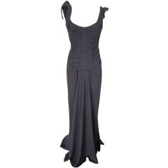 Prada Dress Gown Divine Cut Front and Rear Pleating  40 /  6