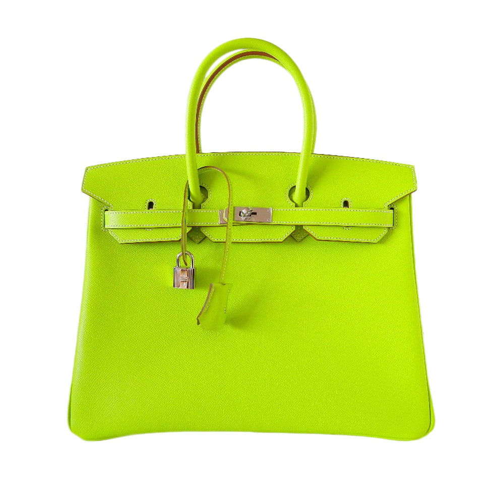 HERMES BIRKIN bag 35 Candy Series Limited Edition KIWI