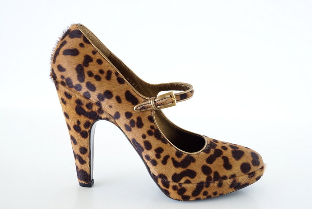 animal print mary jane shoes
