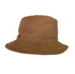 GIORGIO ARMANI Fedora hat classic in Camel 58 NWT