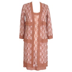 MISSONI Dress with Jacket knit Set divine Deco design Chic 42 8 3