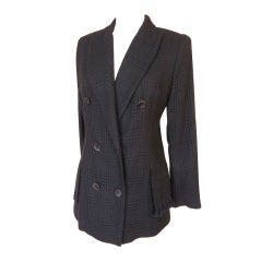 CHRISTIAN DIOR jacket superb fabric fringed pocket 42 /8 NW 1