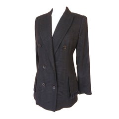 Christian Dior Double Breast Jacket w/ Fringe Pocket Superb Fabric Detail 42 / 8