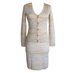 MISSONI Dress Cardigan + Slip soft colours versatile 4 to 6 12