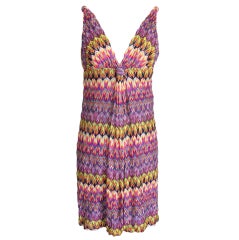MISSONI  Dress deep V easy fit  AWESOME colours 8