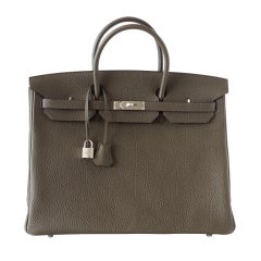 HERMES Birkin 40 Tasche EUCALYPTUS Palladium SO chic