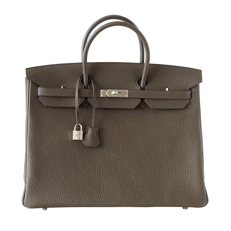 HERMES Birkin 40 Tasche EUCALYPTUS Palladium SO chic