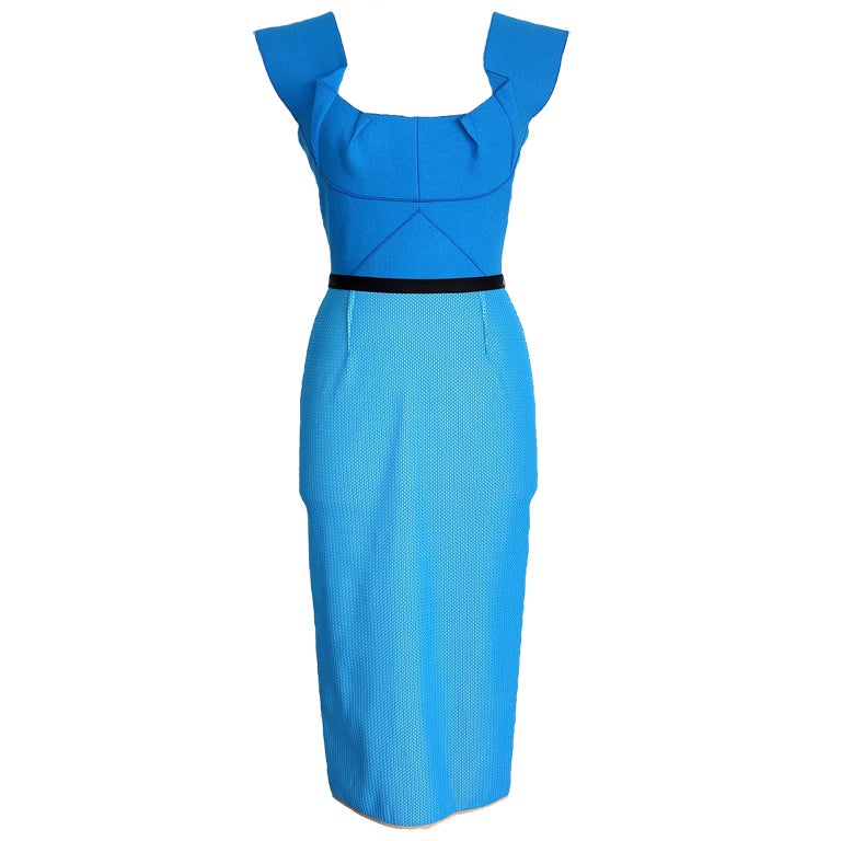 ROLAND MOURET dress STUNNING colour cut fit details 6 NEW