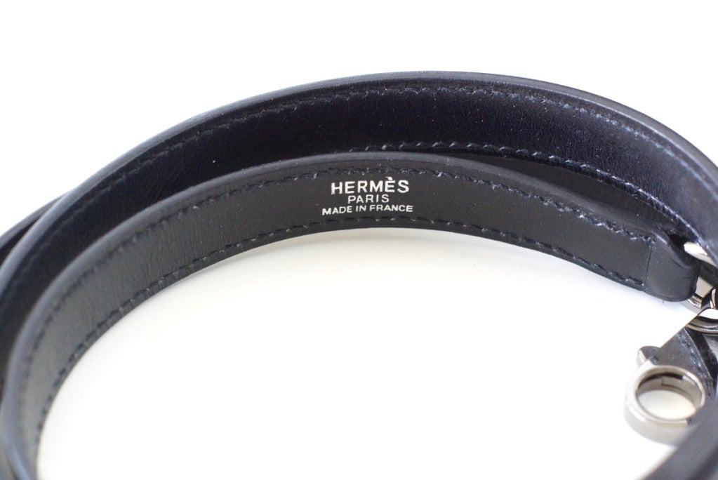 HERMES 25 KELLY bag jet black box leather ruthenium hardware RARE In Excellent Condition In Miami, FL