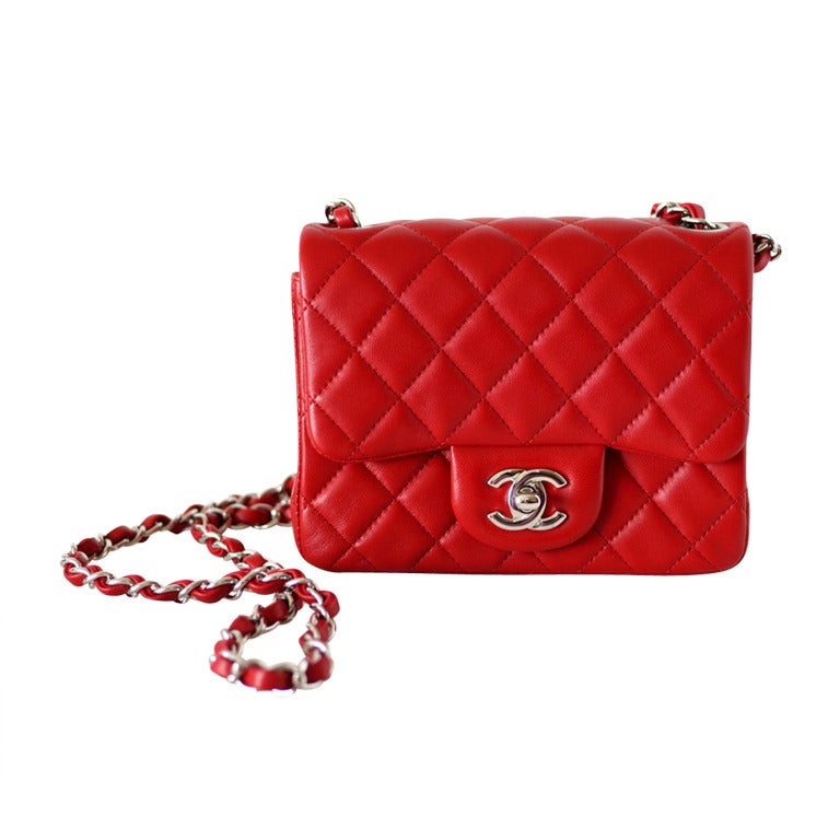 CHANEL bag MINI 2013 Cruise RED leather a Jewel at 1stDibs