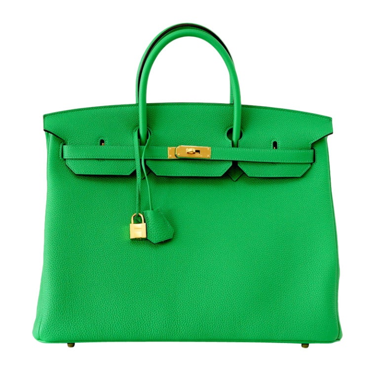 HERMES BIRKIN 40 BAMBOO new colour bag gold hardware