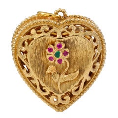Vintage Heart Locket for Six Pictures
