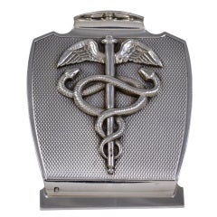 HERMES PARIS Sterling Large Caduceus Desk Clip
