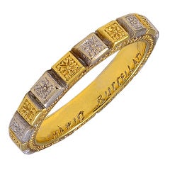 Mario Buccellati Two-Tone Engraved Eternity Ring