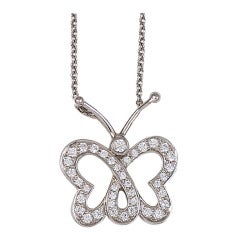 Tiffany&Co Diamond Butterfly Necklace 4