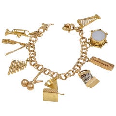 Musical Instrument Charm Bracelet