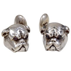 Antique Bull Dog Cufflinks