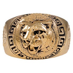 Antique TIGER Men's Ring