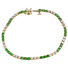 TIFFANY&CO Diamond and Emerald " Victoria" Bracelet