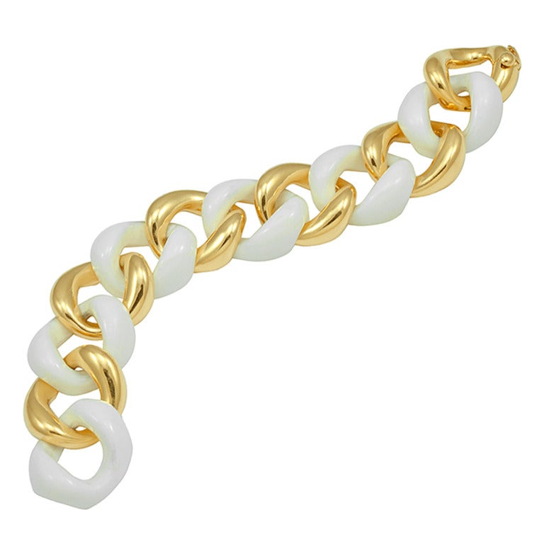 Seaman Schepps Shell Gold Bracelet