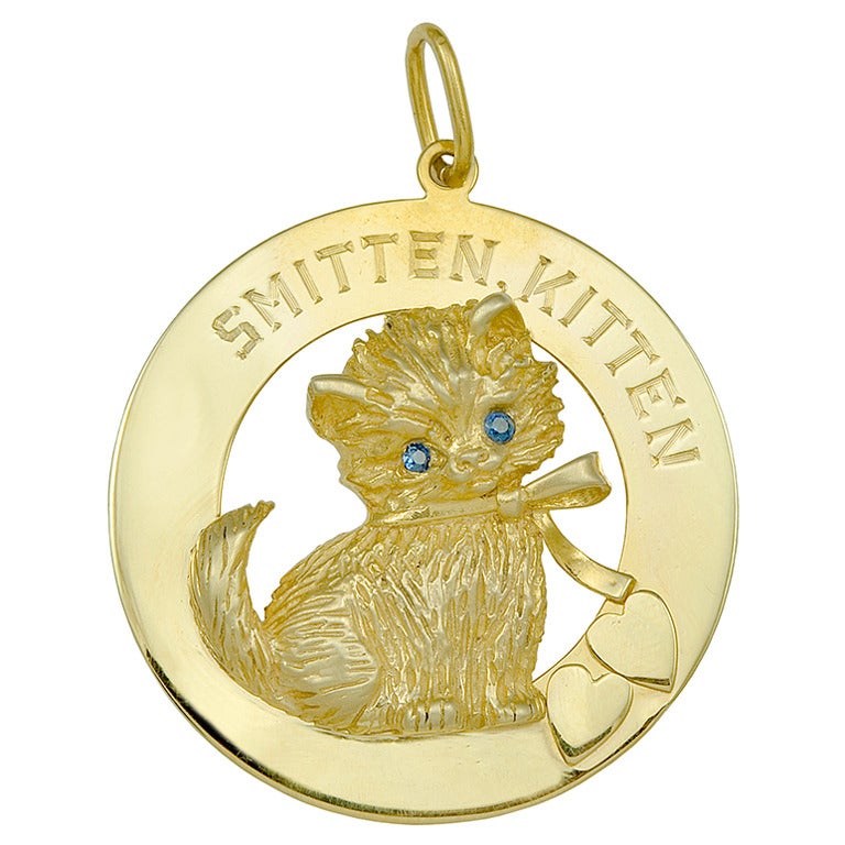 "Smitten Kitten" Large Charm