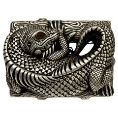 B. Kieselstein-Cord Large Silver Belt Buckle