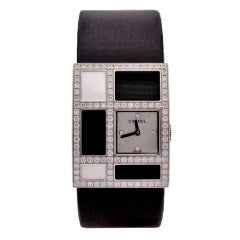 Chanel Lady's White Gold and Diamond 1932 Wristwatch 4