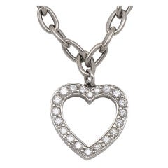 Vintage Tiffany & Co. Diamond Heart Bracelet