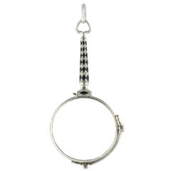 Art Deco Diamond and Onyx Lorgnette