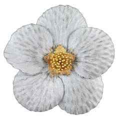 Buccellati  Large "magnolia " Flower Clip