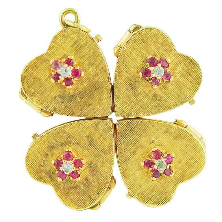 4 Picture Heart Shape Locket