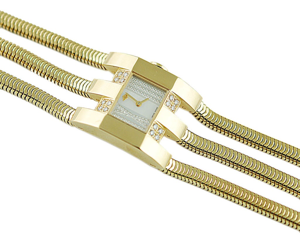 VAN CLEEF & ARPELS Gold and Diamond Watch
