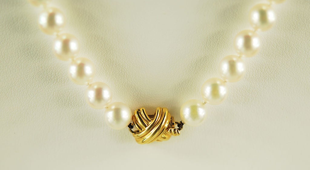tiffany pearl necklace clasp