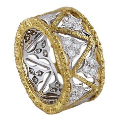 Mario Buccellati Diamond and Gold Ring