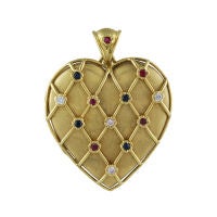 Vintage Gemset Heart Locket