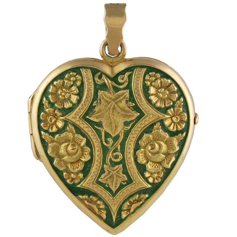 Enamel Heart Locket