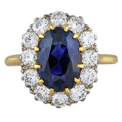 Elegant Sapphire and Diamond Ring
