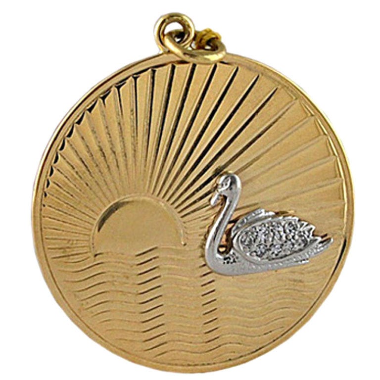 TIFFANY  Swan Pendant