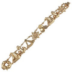 Gold Nautical Bracelet