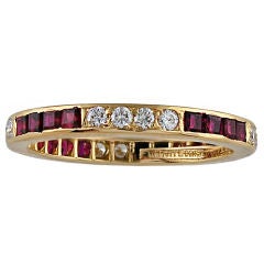 Tiffany & Co Diamond and Ruby Eternity Band