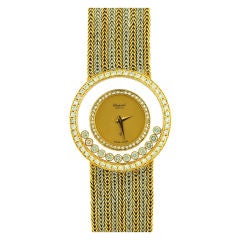 Chopard Ladies Yellow Gold Diamond Wristwatch 4