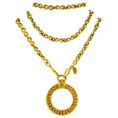 CHANEL Magnifier Glass on Long Chain