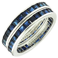 Tiffany  Pair of Sapphire Eternity Bands