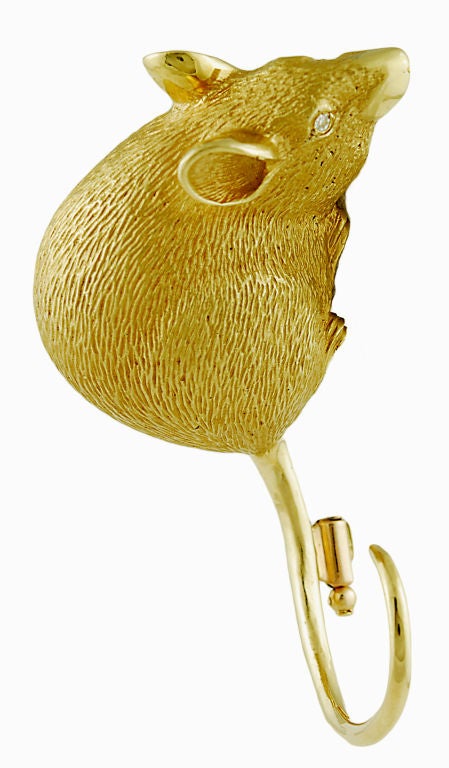 "Jumbo" Mouse Brooch
