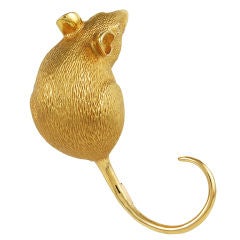"Jumbo" Mouse Brooch