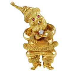 TIFFANY Santa Claus Pin TIFFANY Santa Claus Pin