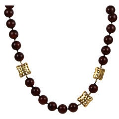 ANGELA CUMMINGS assymetric carnelian necklace ANGELA CUMMINGS assymetric carnelian necklace