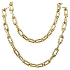 TIFFANY Heavy Link Gold Necklace