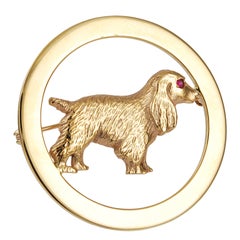 TIFFANY&CO Cocker Spaniel Brooch