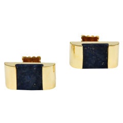 TIFFANY Lapis Lazuli Gold Cufflinks